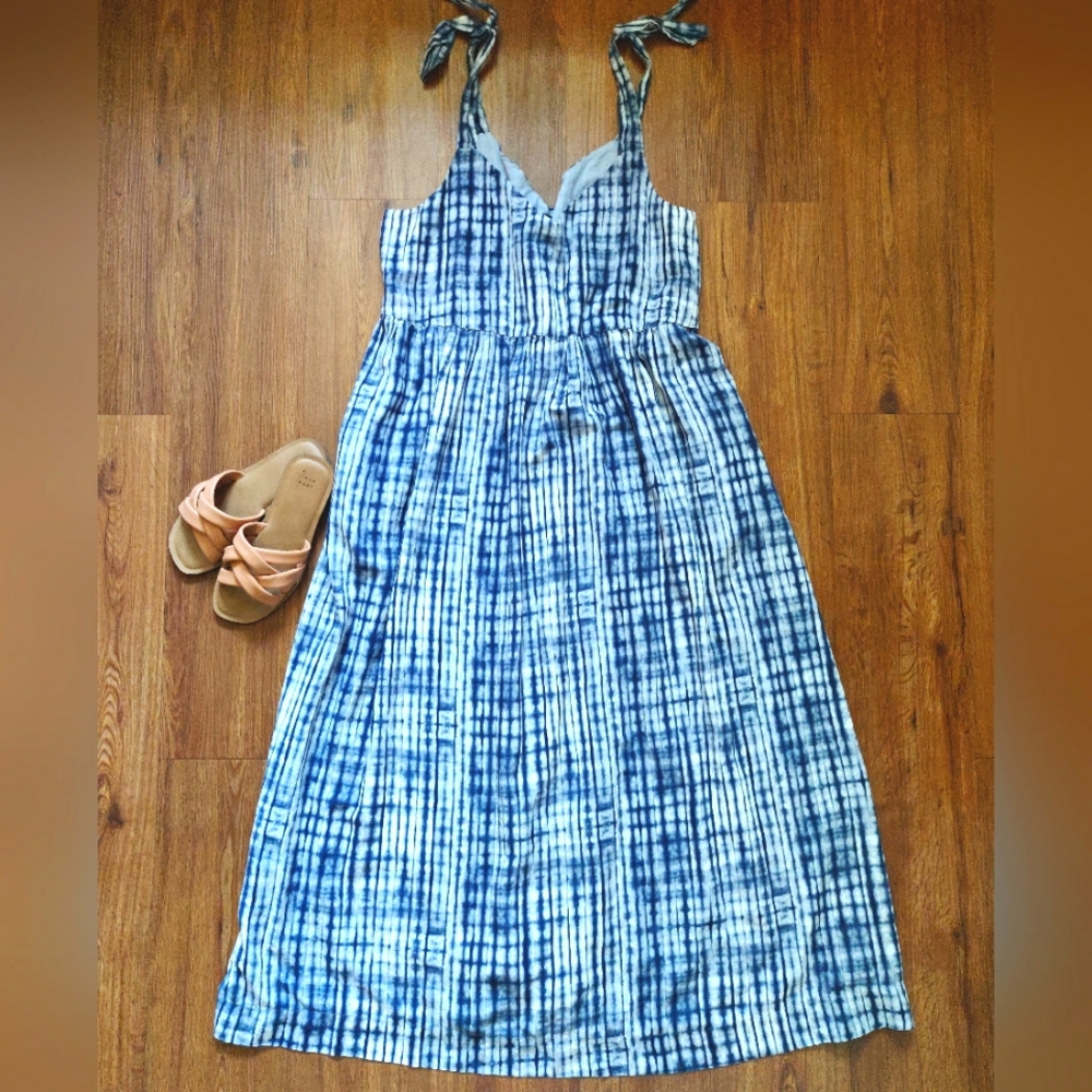 Summer maxi dress lightweight cotton gauze XL 14-16
